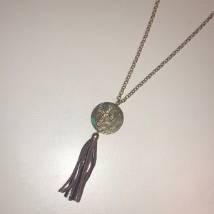 Long cross necklace